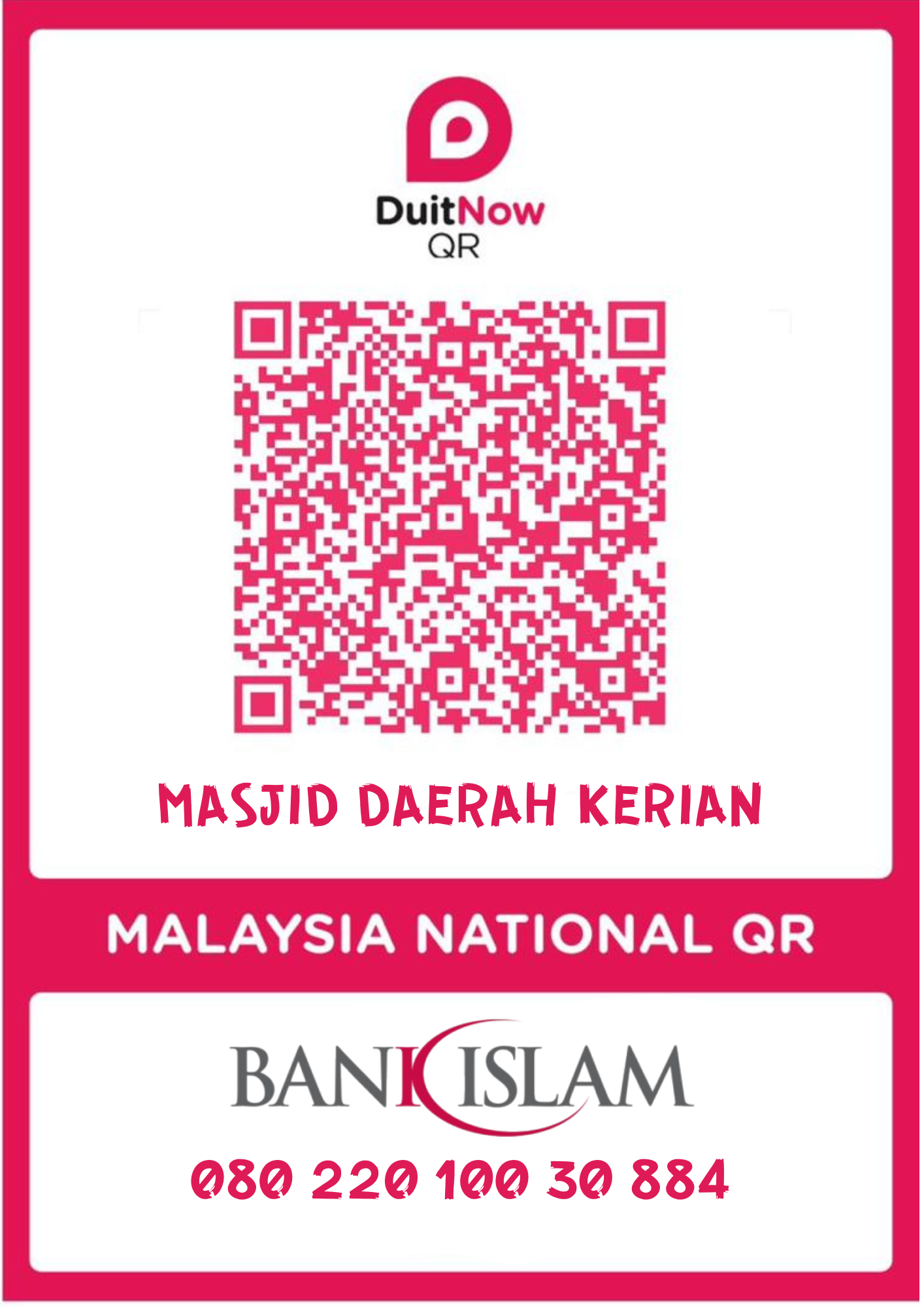 Kod QR Masjid Daerah Kerian