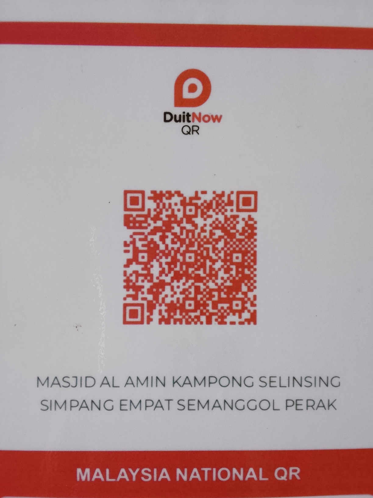 Kod QR MASJID AL-AMIN
