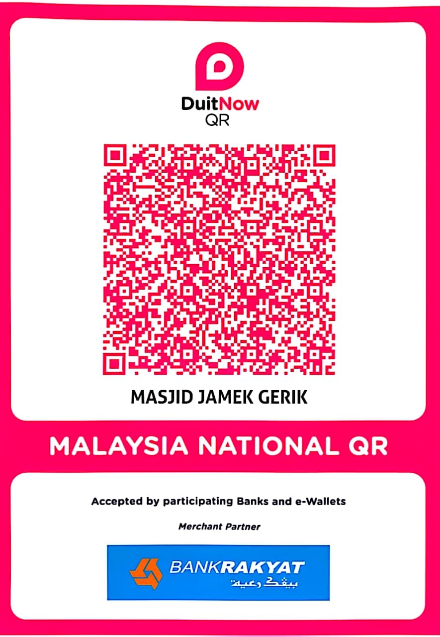 QR Code Sedekah MASJID JAMEK GERIK