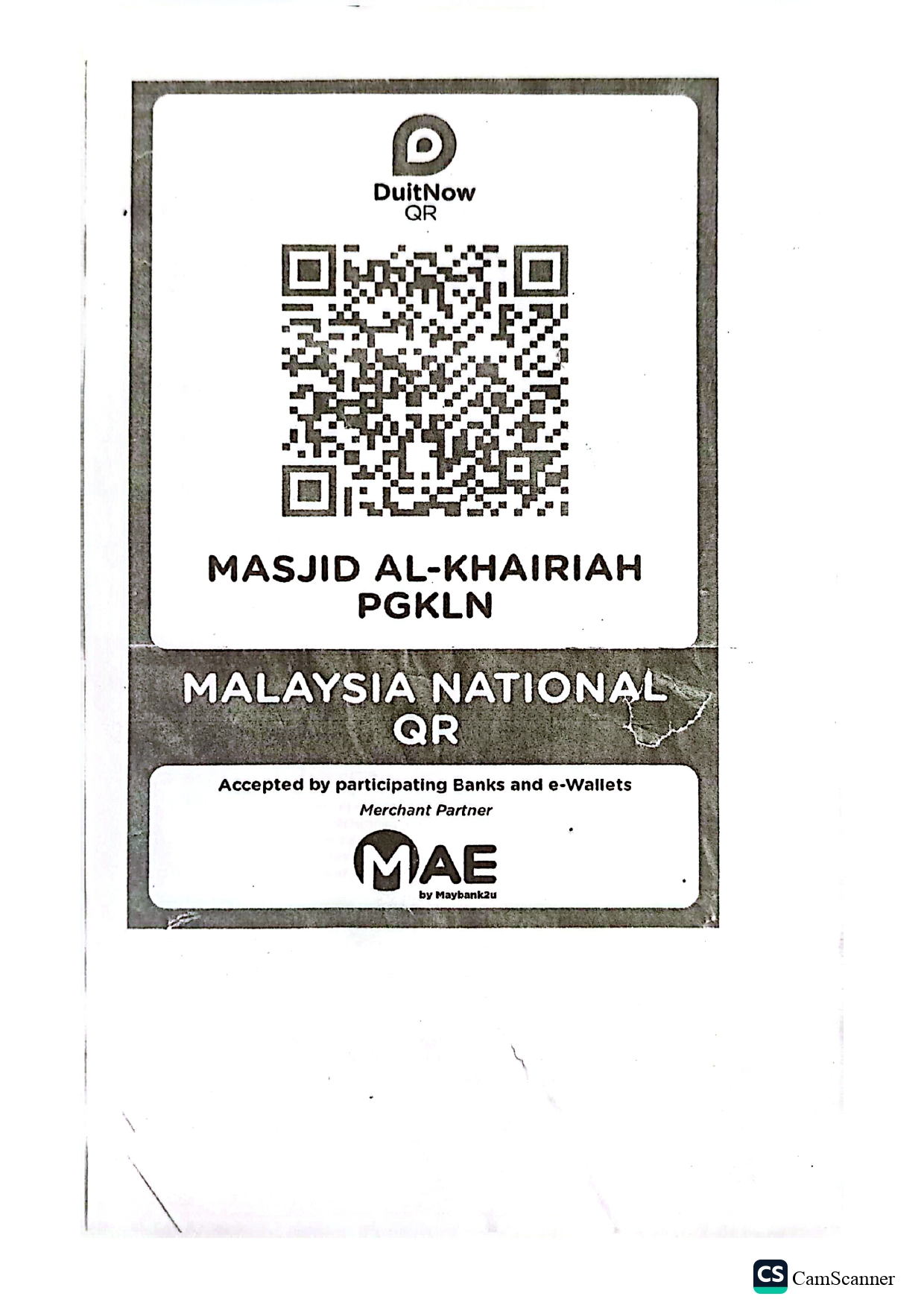 Kod QR MASJID AL-KHAIRIAH
