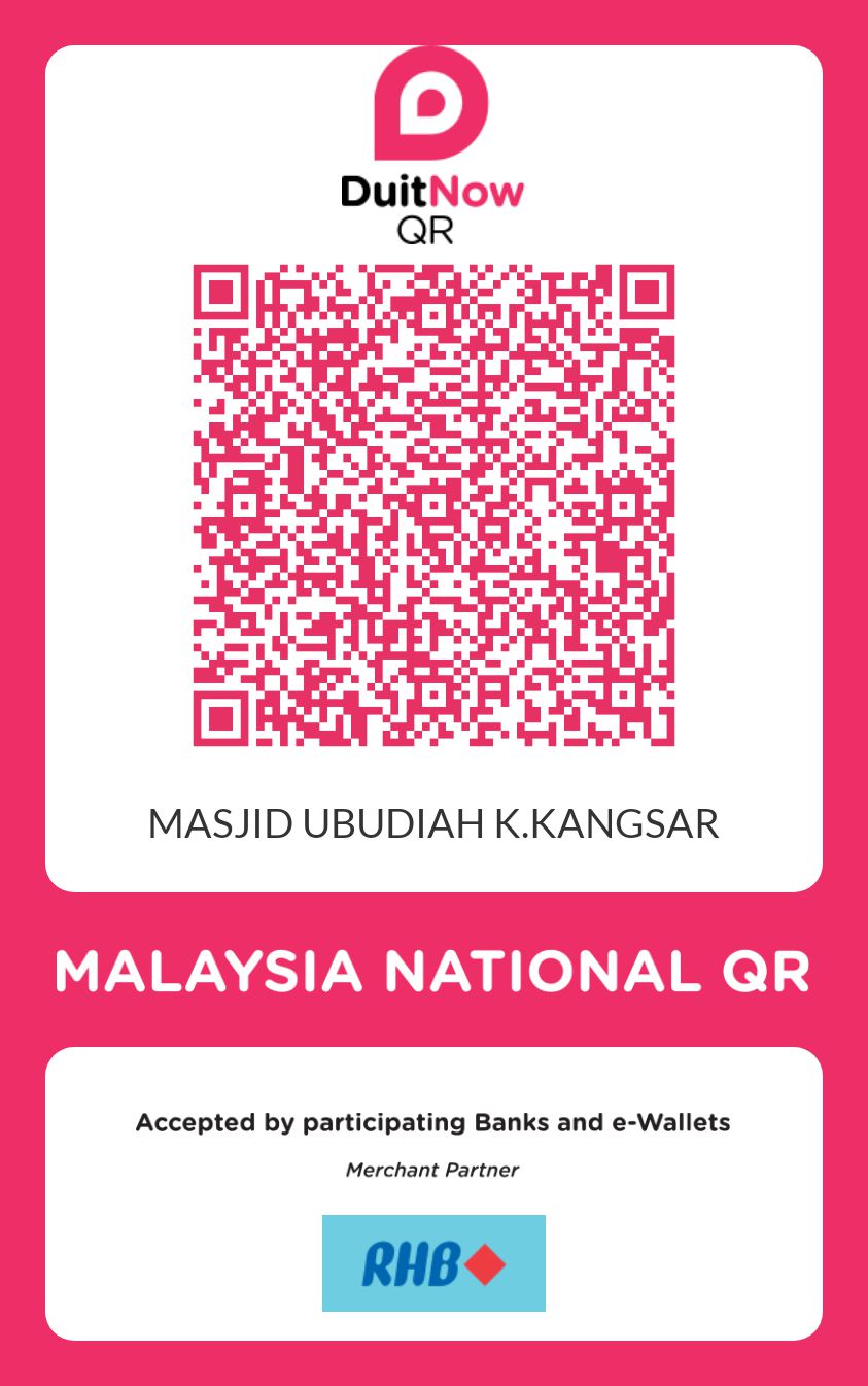 Kod QR MASJID UBUDIAH (MASJID DIRAJA)